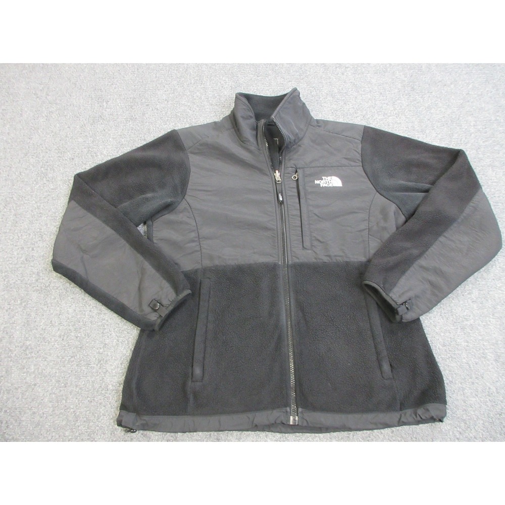 The North Face Polartec Fleece Jacket Womens Medium Black Full Zip Hiking